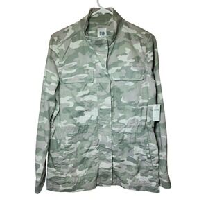 GAP Camo Utility Field Jacket Green Tan Camouflage Men's  M NWT